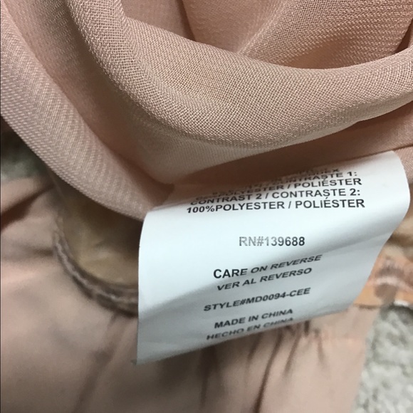 Penelope rose nude tent long sleeve dress - Picture 7 of 8